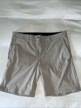 J. Crew Light Gray Flat Front Men's Tech Shorts
